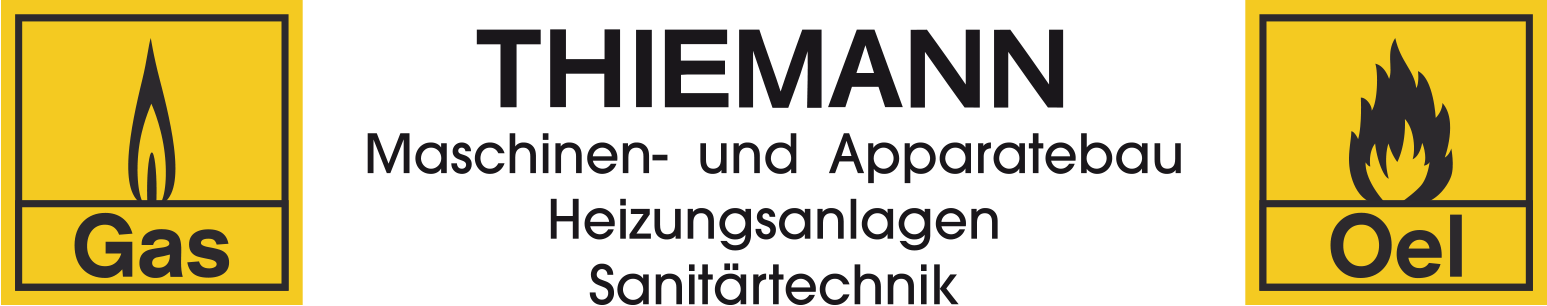 Logo THIEMANN – Maschinen- und Apparatebau, Heizungsanlagen und Sanitärtechnik